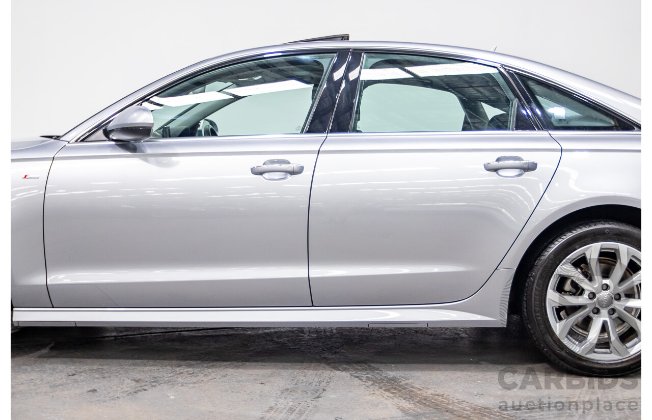 05/2015 Audi A6 TFSI 4GL MY15 4d Sedan Florett Silver Metallic Turbo 1.8L