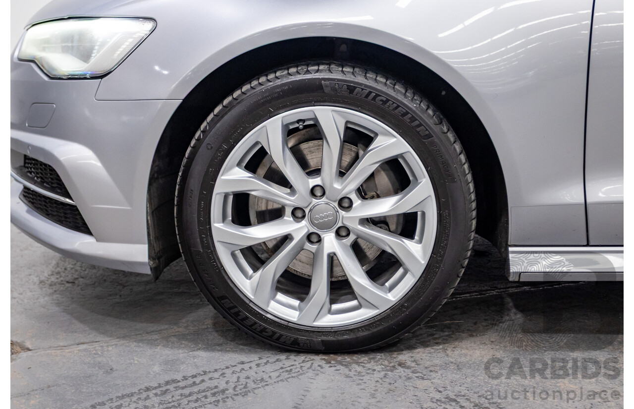 05/2015 Audi A6 TFSI 4GL MY15 4d Sedan Florett Silver Metallic Turbo 1.8L
