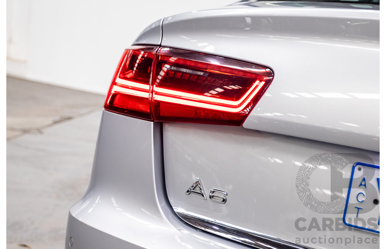 05/2015 Audi A6 TFSI 4GL MY15 4d Sedan Florett Silver Metallic Turbo 1.8L