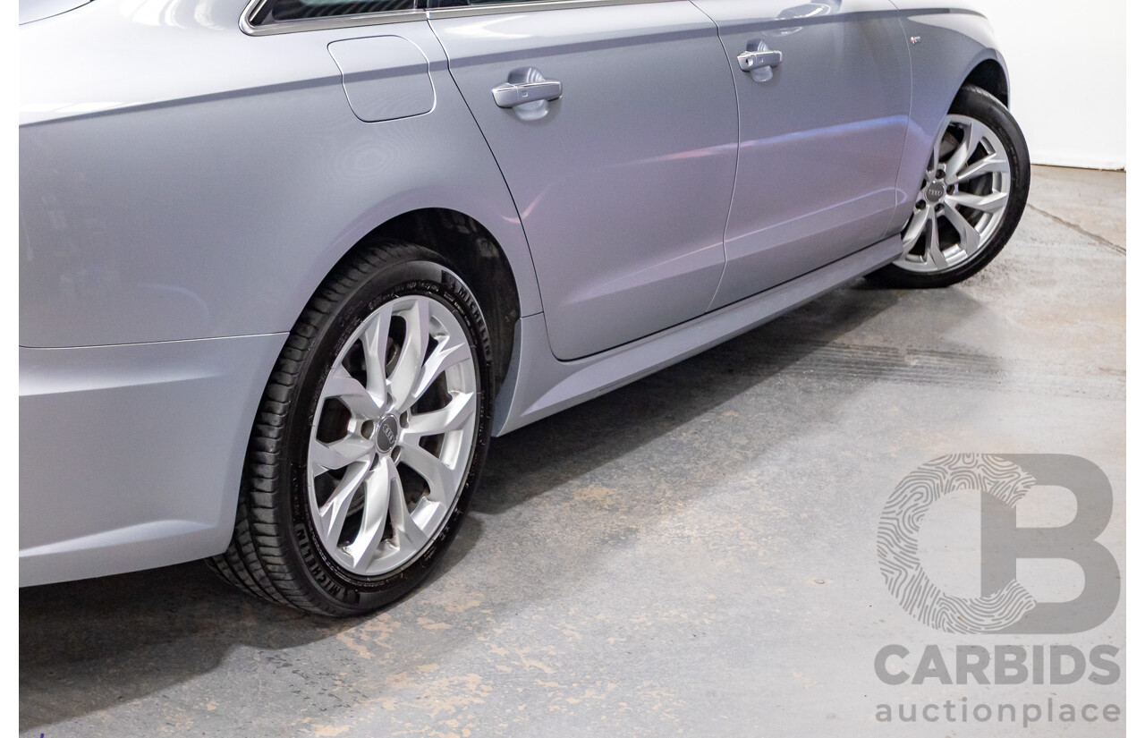 05/2015 Audi A6 TFSI 4GL MY15 4d Sedan Florett Silver Metallic Turbo 1.8L