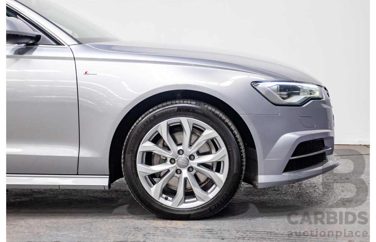 05/2015 Audi A6 TFSI 4GL MY15 4d Sedan Florett Silver Metallic Turbo 1.8L