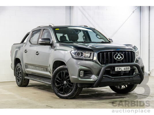 07/2019 LDV T60 Trailrider (4x4) SK8C Double Cab Utility Lava Grey Metallic Turbo Diesel 2.8L