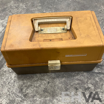 1x Tradesman Steel Tool Box & 1x Plastic Tool Box with Assorted Tools