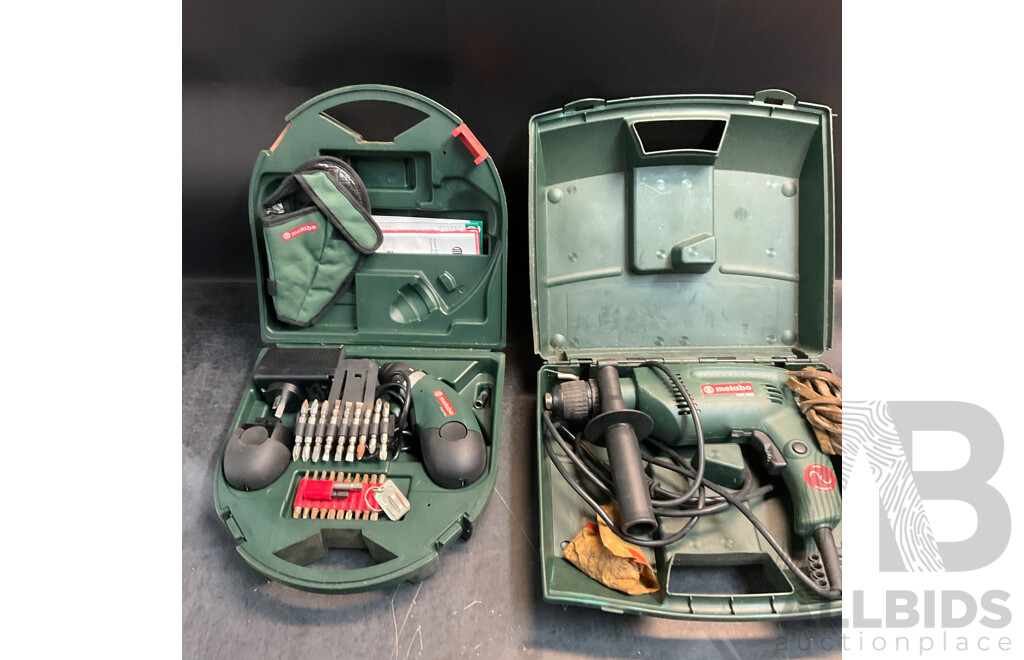 Metabo Power Grip &SBE 560 Drill - Lot of 2
