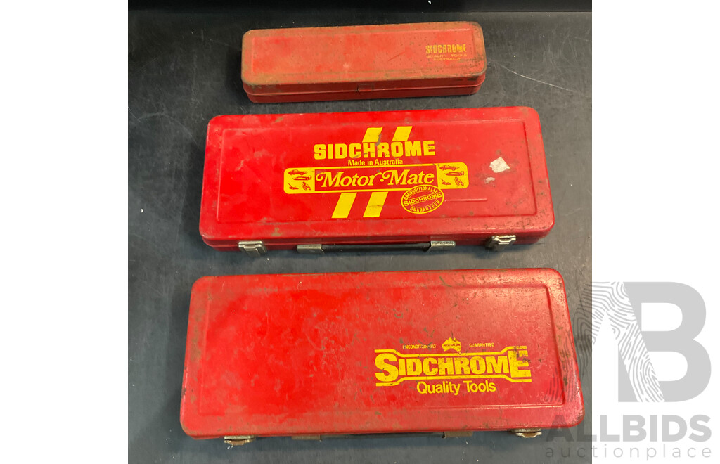 Vintage Sidchrome Tool Set - Lot of 3