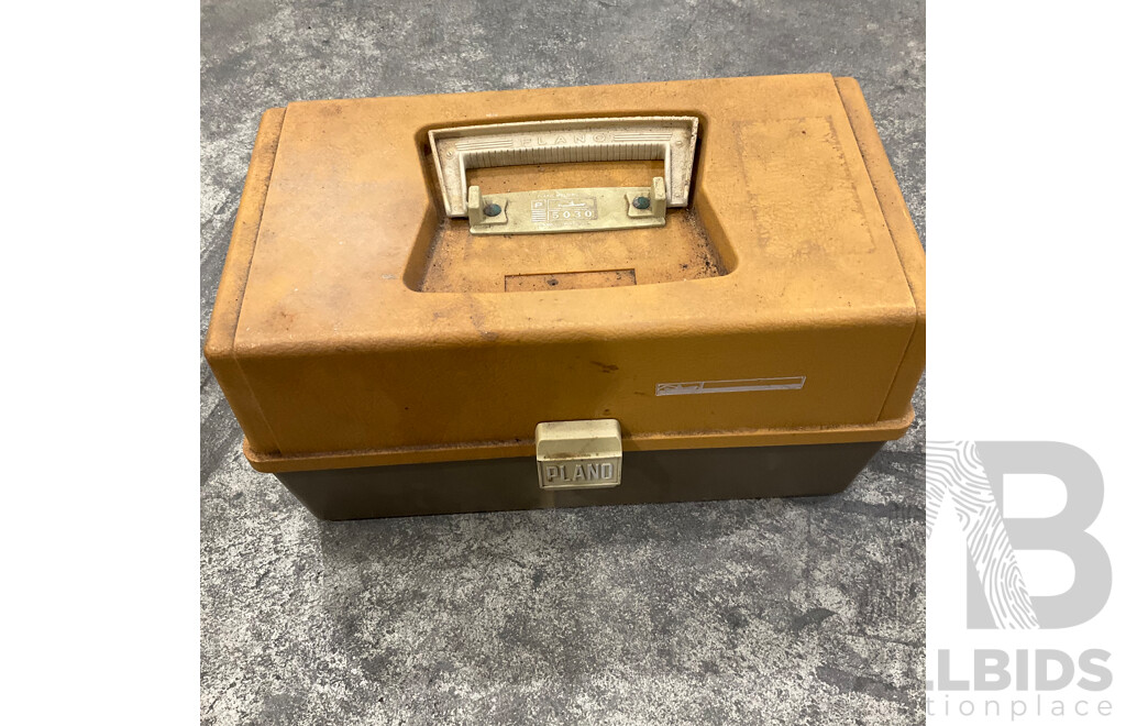 1x Tradesman Steel Tool Box & 1x Plastic Tool Box with Assorted Tools