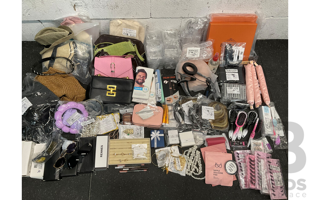 Assorted Hats, Handbags, Sunglasses, Cosmetics, Costume Jewellery and Other Usefull Items