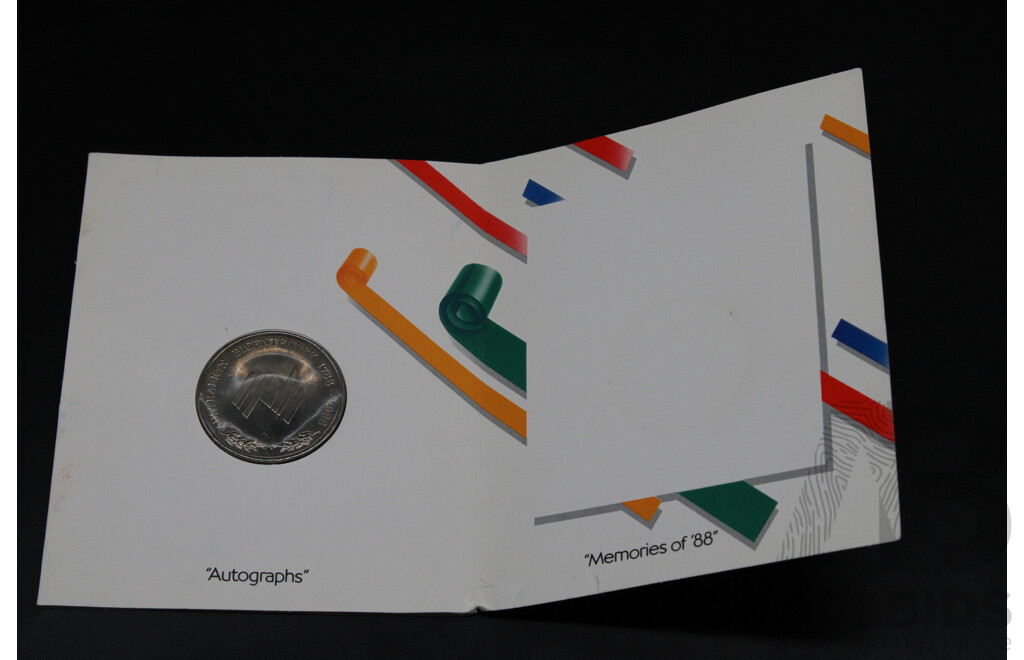 1992 RAM Year of Space & 1988 Five Dollar Commemorative Coin & 1981 H.R.H. the Prince of Wales and Lady Diana Spencer & Bicentennial Memento for School Students