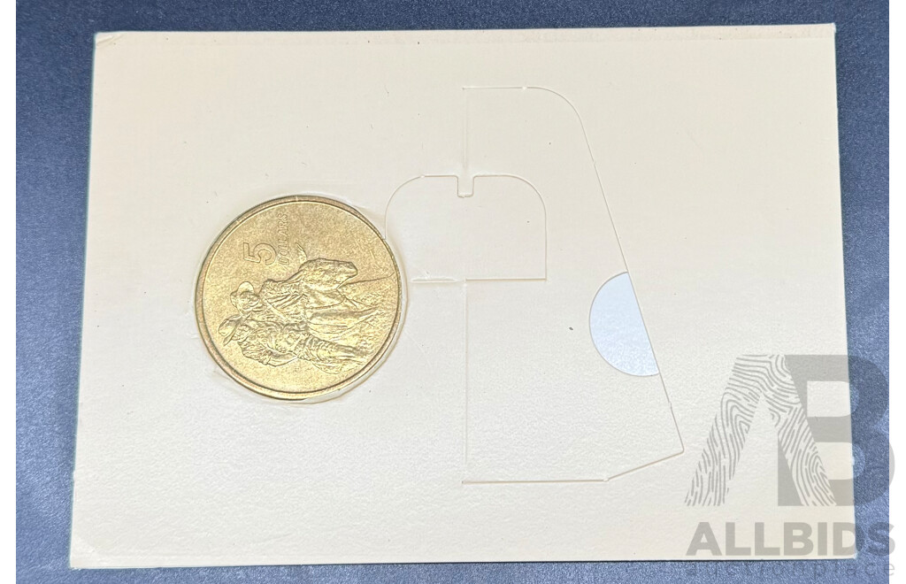 Six RAM 1990 the Anzac 75th Anniversary Five Dollar Commemorative Coins