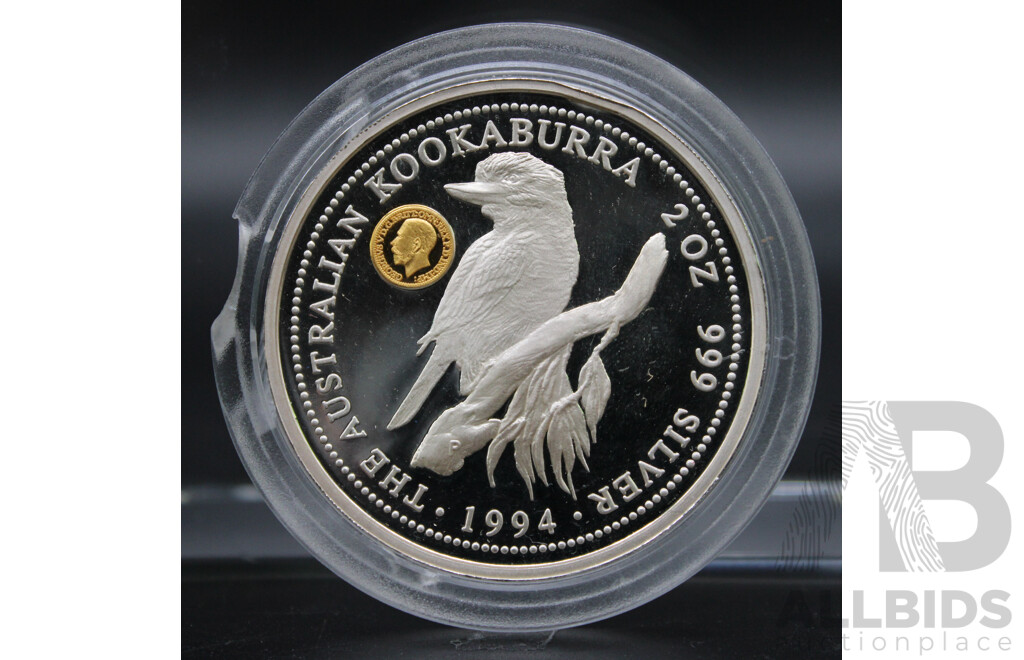 1994 the Australian Kookaburra 2oz 999 Silver Coin
