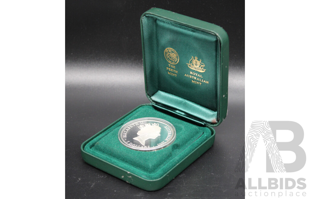 The Sydney 2000 Olympic - a Sea Change Perth Mint & RAM.999 Silver Five Dollar Coin, Proof