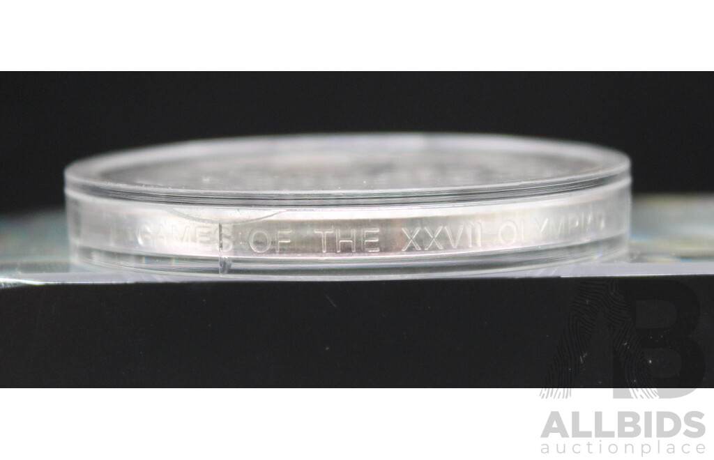 The Sydney 2000 Olympic - a Sea Change Perth Mint & RAM.999 Silver Five Dollar Coin, Proof