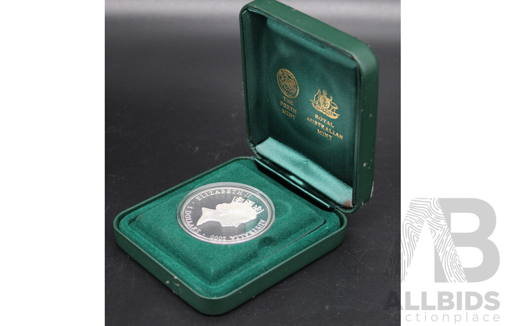 The Sydney 2000 Olympic - a Sea Change Perth Mint & RAM.999 Silver Five Dollar Coin, Proof