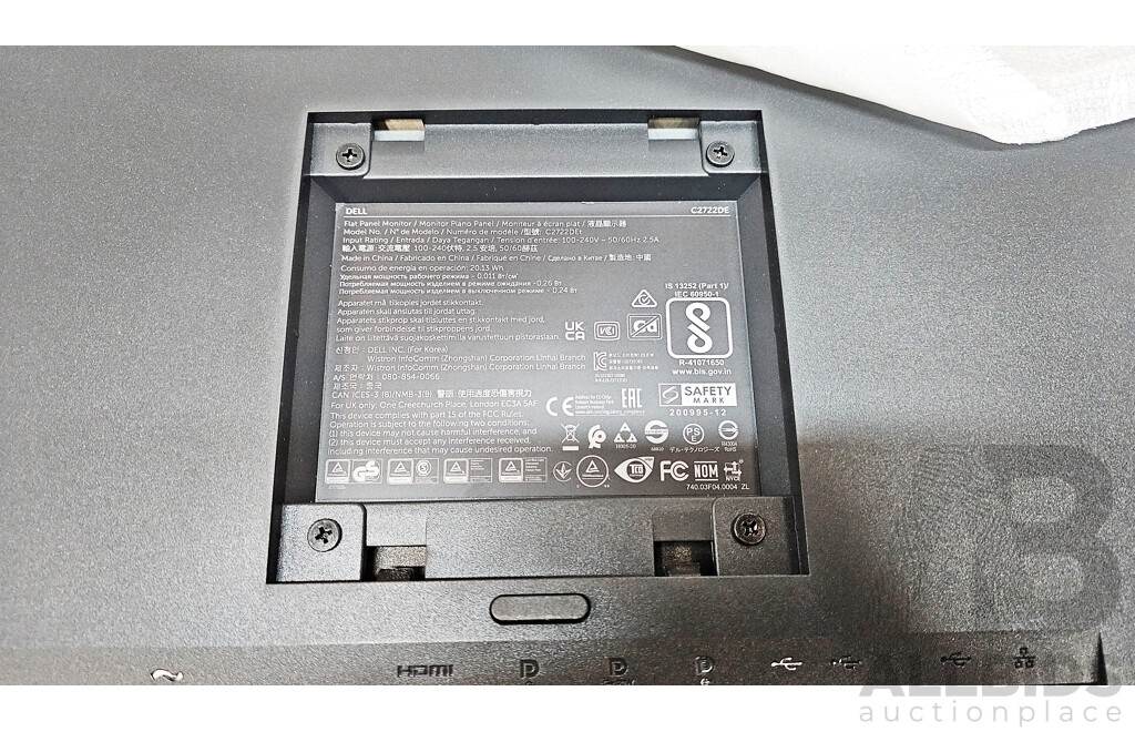 Dell (C2722DE) 27-Inch QHD (1440p) Widescreen LED-Backlit LCD Monitor