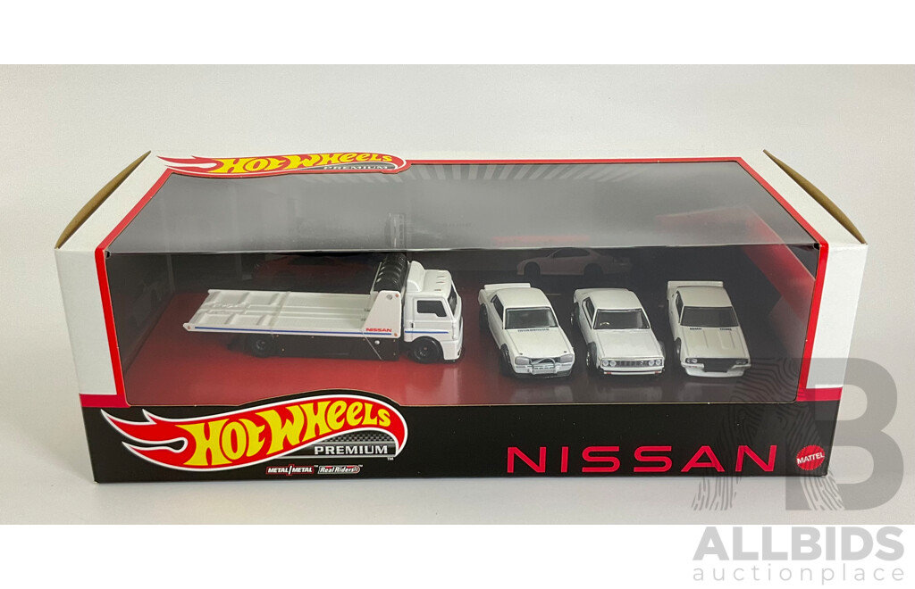 Boxed Hot Wheels Real Riders Nissan Set
