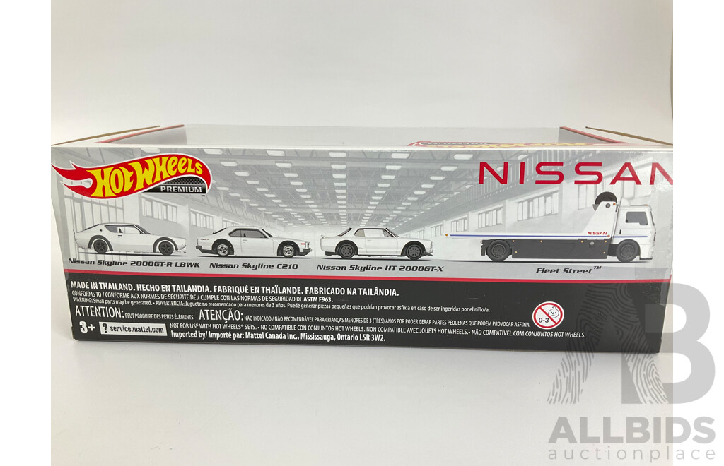 Boxed Hot Wheels Real Riders Nissan Set