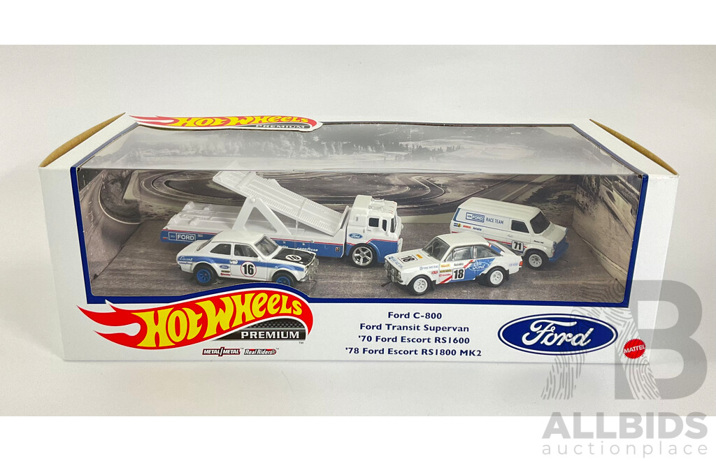 Boxed Hot Wheels Real Riders Ford Rally Set