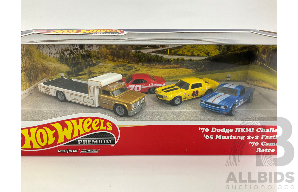 Boxed Hot Wheels Real Riders Stock Car Set