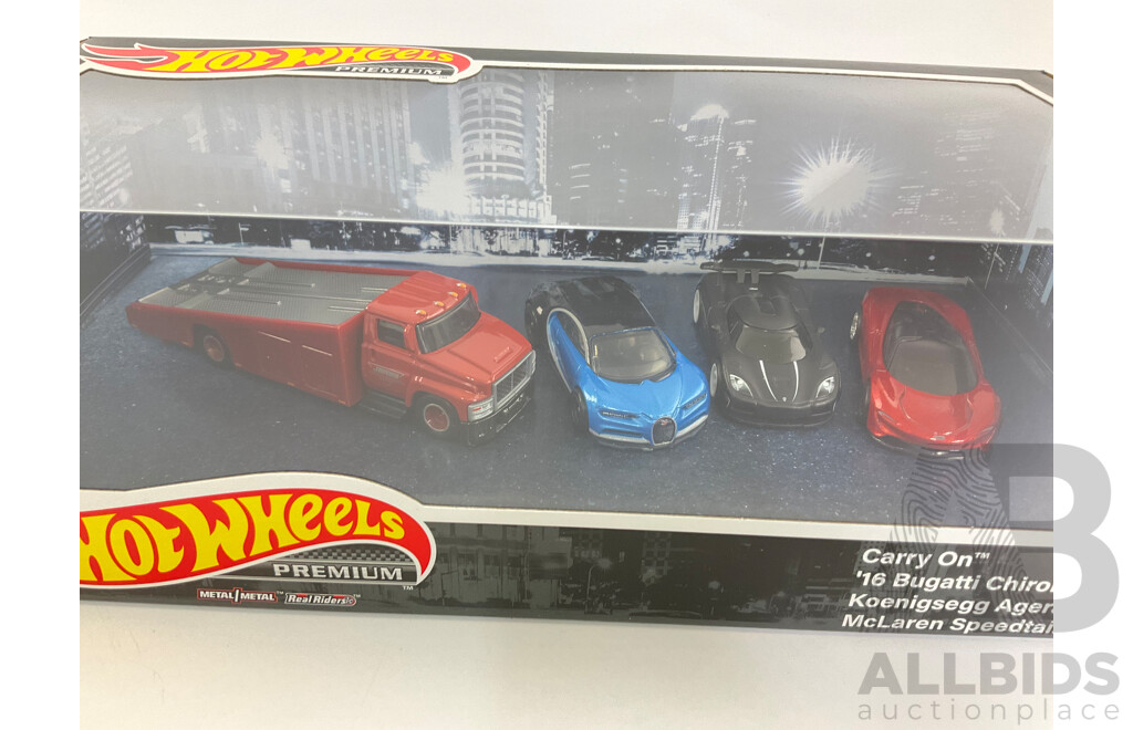 Boxed Hot Wheels Real Riders Super Car Set