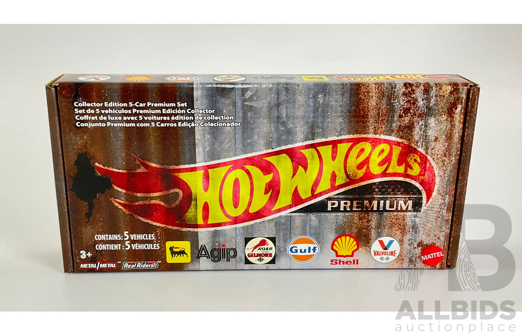 Boxed Hot Wheels Real Riders Oil Brands Set