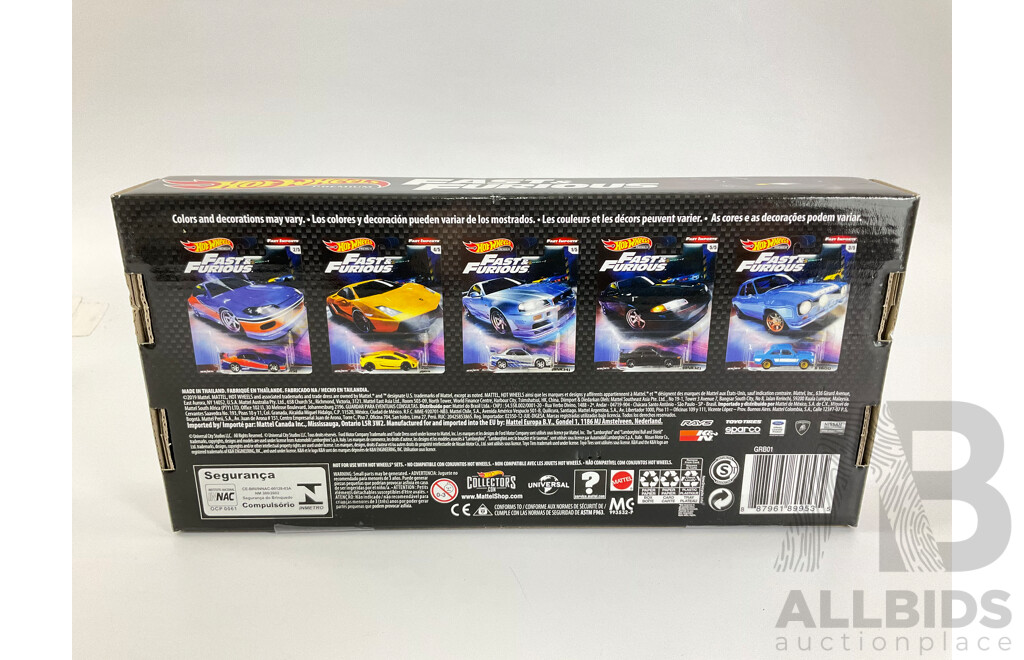 Boxed Hot Wheels Real Riders Fast & Furious Fast Imports Set