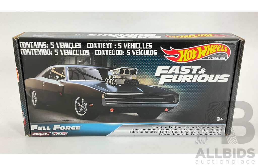 Boxed Hot Wheels Real Riders Fast & Furious Full Force Set