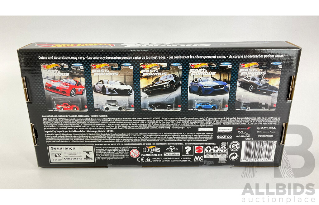Boxed Hot Wheels Real Riders Fast & Furious Full Force Set