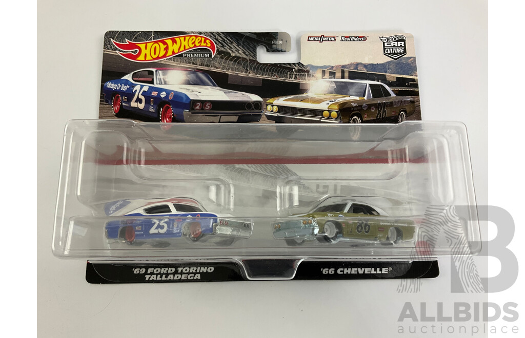 Boxed Hot Wheels Car Culture 1960's Stock Cars and 1970's Funny Cars Sets