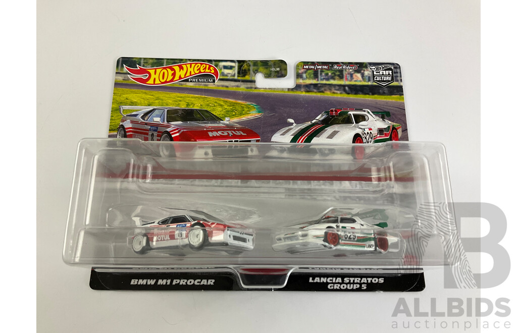 Boxed Hot Wheels Car Culture Ford GT Race, Nissan Skylines, BMW/Lancia Sets