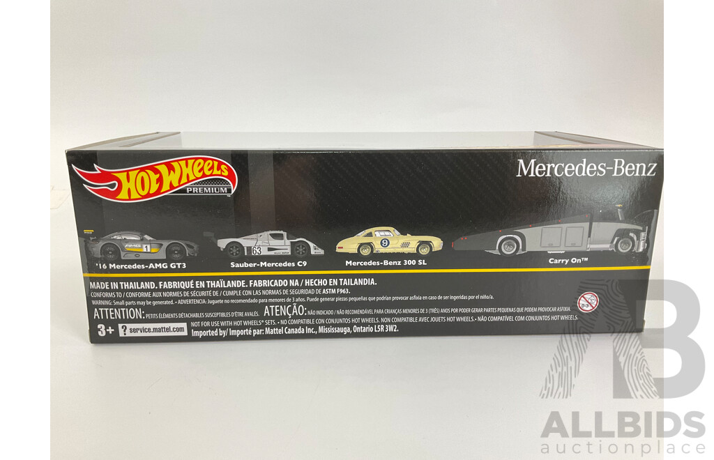 Boxed Hot Wheels Real Riders Mercedes Benz Set
