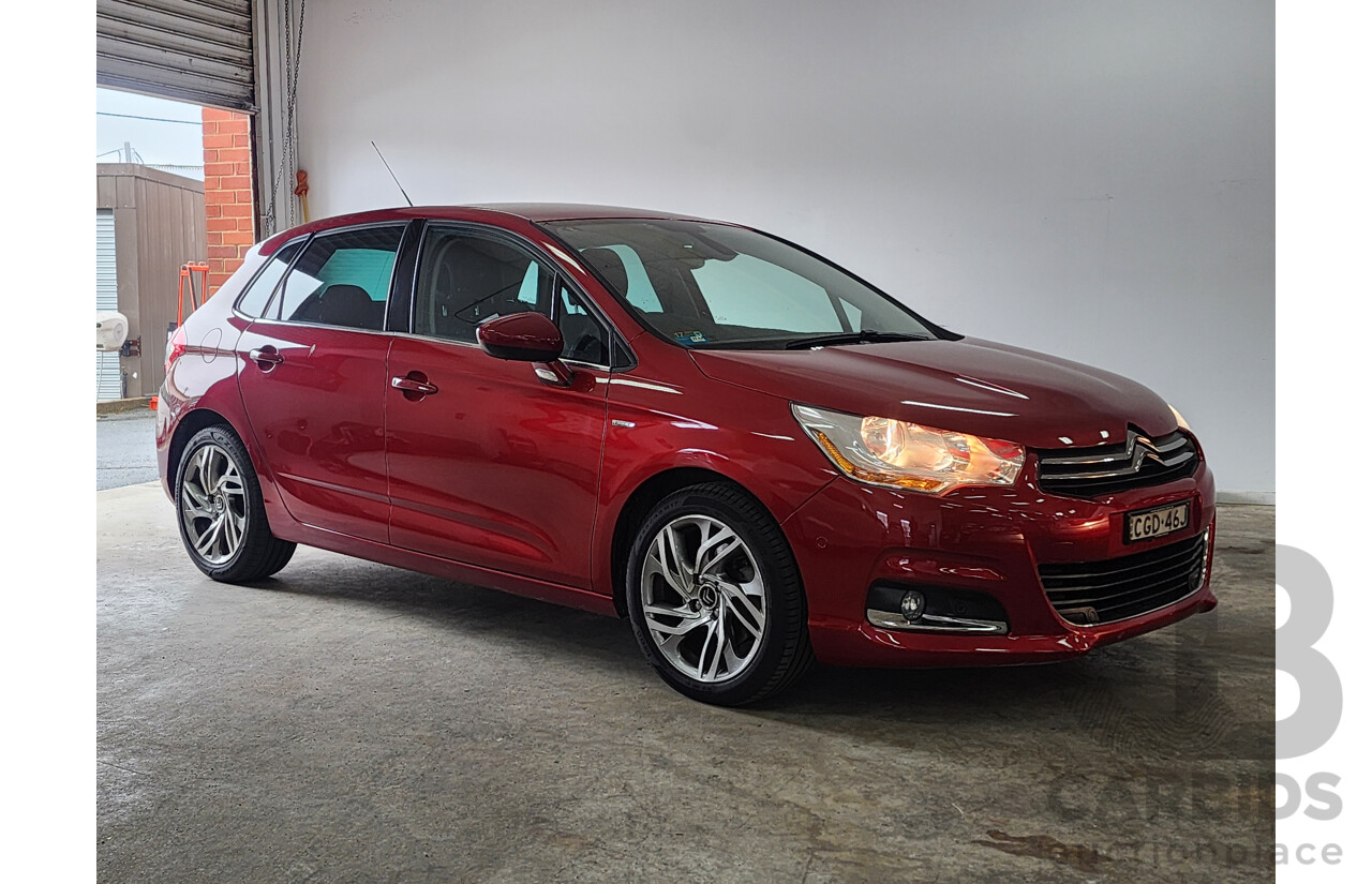 5/2012 Citroen C4 Exclusive Turbo B7 5d Hatchback Red 1.6L