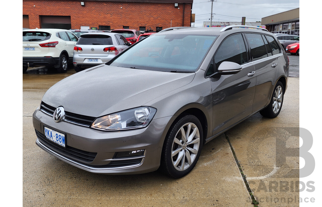 9/2014 Volkswagen Golf 118 TSI Comfortline AU 4d Wagon Grey 1.4L