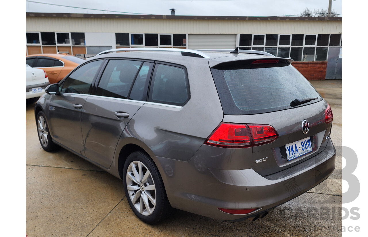 9/2014 Volkswagen Golf 118 TSI Comfortline AU 4d Wagon Grey 1.4L