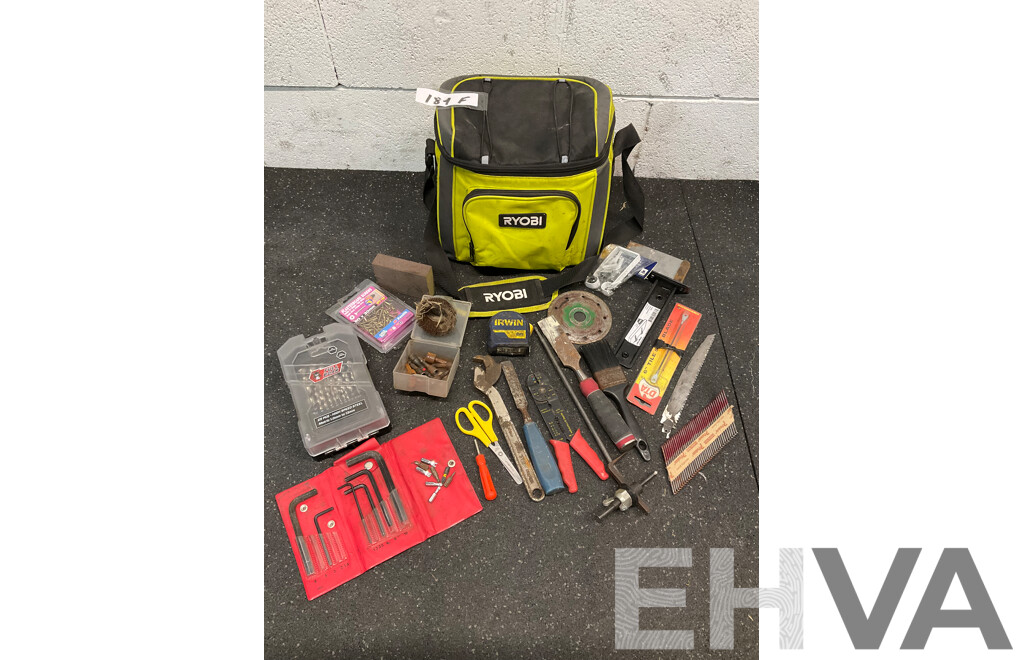 RYOBI Insulated Cooler Bag with Assorted Tools