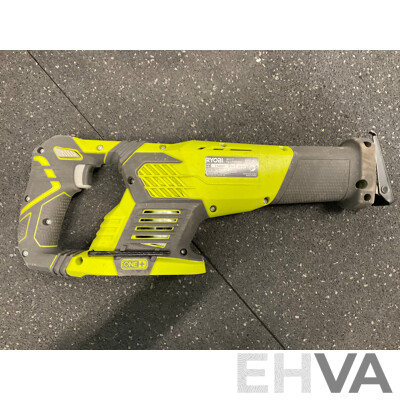 RYOBI ONE+ 18V (RRS1801) Reciprocating Saw, (RID18C) Impact Driver, Carry Bag and Tool Belt