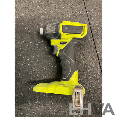 RYOBI ONE+ 18V (RRS1801) Reciprocating Saw, (RID18C) Impact Driver, Carry Bag and Tool Belt