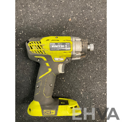RYOBI ONE+ 18V (RID1801) Impact Driver, (RCD1802) Drill Driver and Krypton Lamp