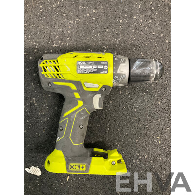 RYOBI ONE+ 18V (RID1801) Impact Driver, (RCD1802) Drill Driver and Krypton Lamp