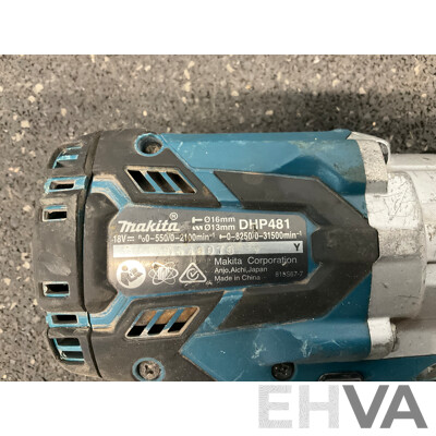 MAKITA 18V (DHP481) Hammer Drill Driver