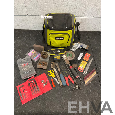 RYOBI Insulated Cooler Bag with Assorted Tools