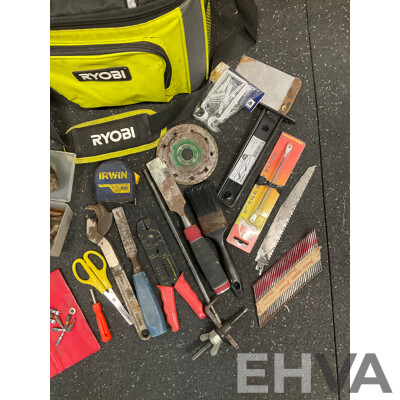 RYOBI Insulated Cooler Bag with Assorted Tools