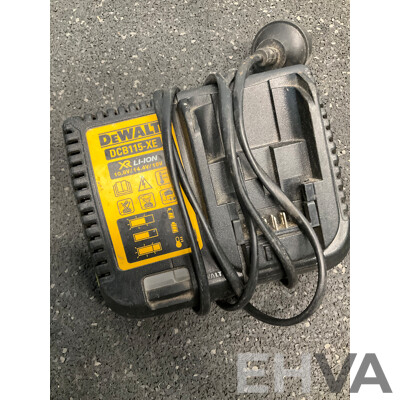 DeWALT Impact Driver (DC885XE), Hammer Drill (DCD785XE) and Battery Charger (DCB115XE) - Lot of 3