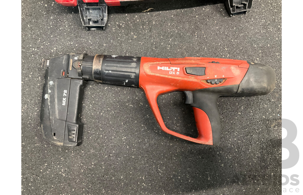 HILTHI Powder-Actuated Tool DX 5 MX with Nail Magazine