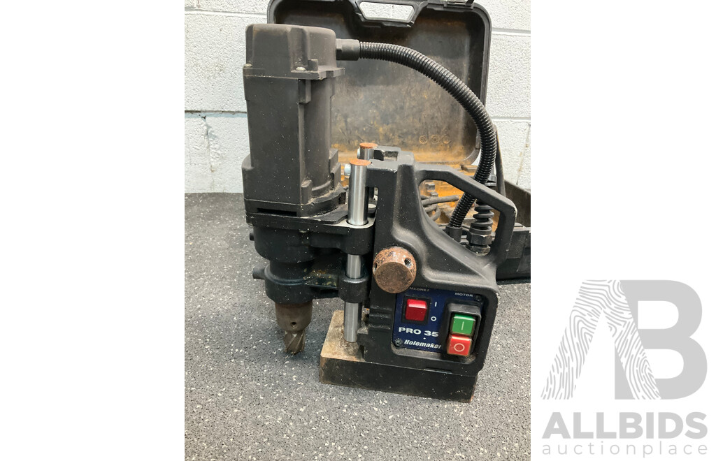 HOLEMAKER (PRO35) Single Phase Magnetic Base Drill - MADE in EUROPE 