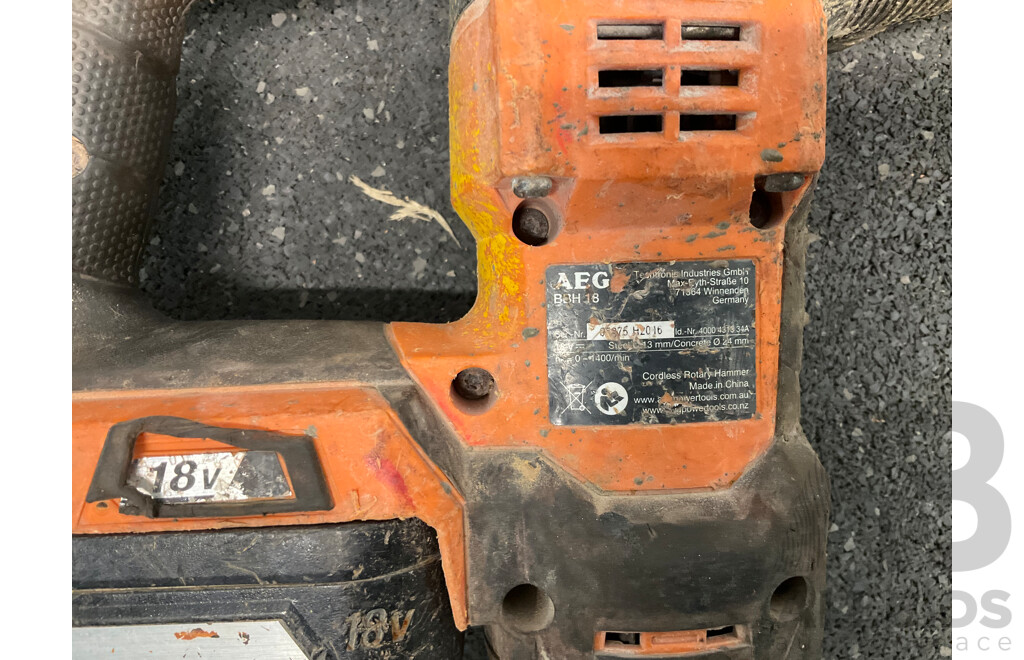 AEG 18V Rotary Hammer (BBH18) with Battery