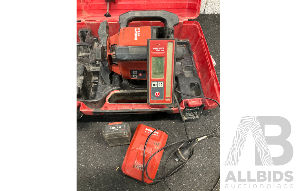 HILTI PR 2-HS Rotating Laser Level with Accessories