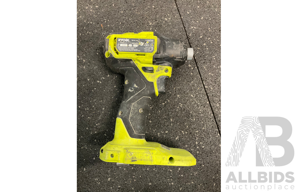 RYOBI ONE+ 18V (RRS1801) Reciprocating Saw, (RID18C) Impact Driver, Carry Bag and Tool Belt