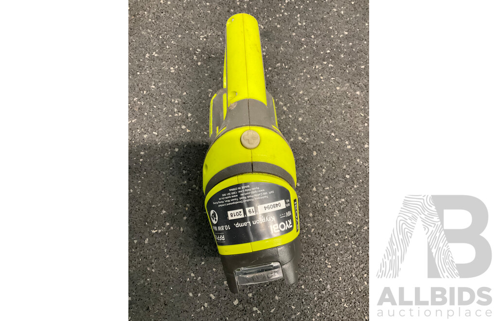 RYOBI ONE+ 18V (RID1801) Impact Driver, (RCD1802) Drill Driver and Krypton Lamp