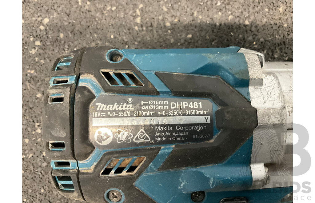 MAKITA 18V (DHP481) Hammer Drill Driver