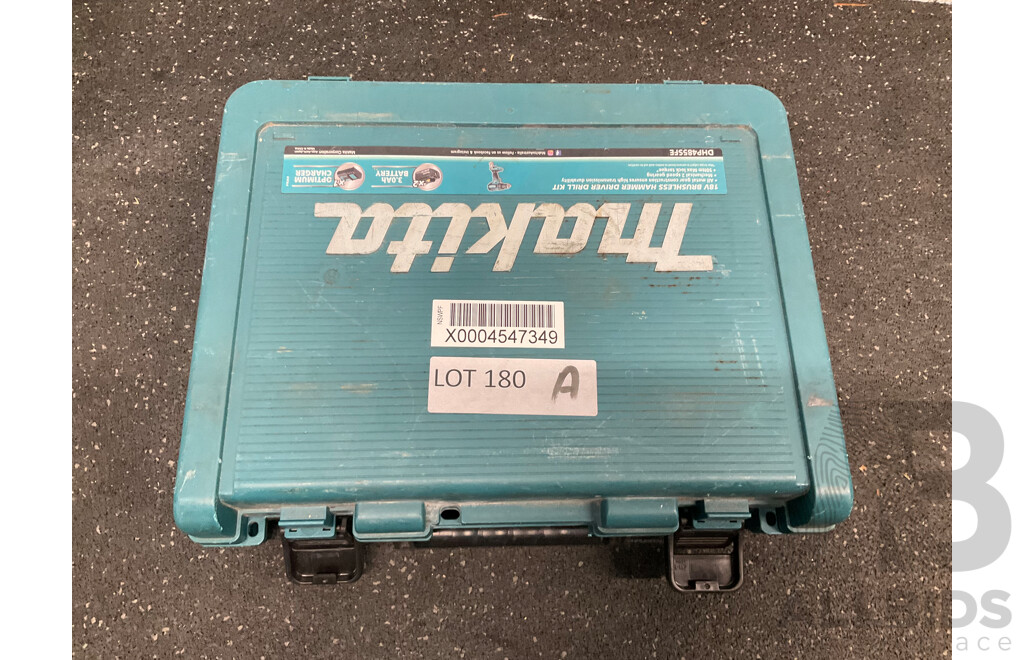 MAKITA (DHP485) 18V 13mm Brushless Hammer Driver Drill Kit 